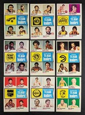 1974/75 Topps Basketball Team Leaders Lot 9 Cards