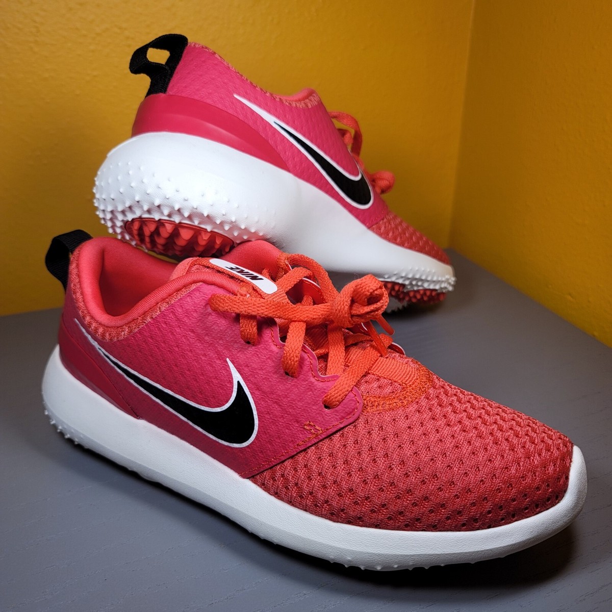 nike roshe red golf shoes
