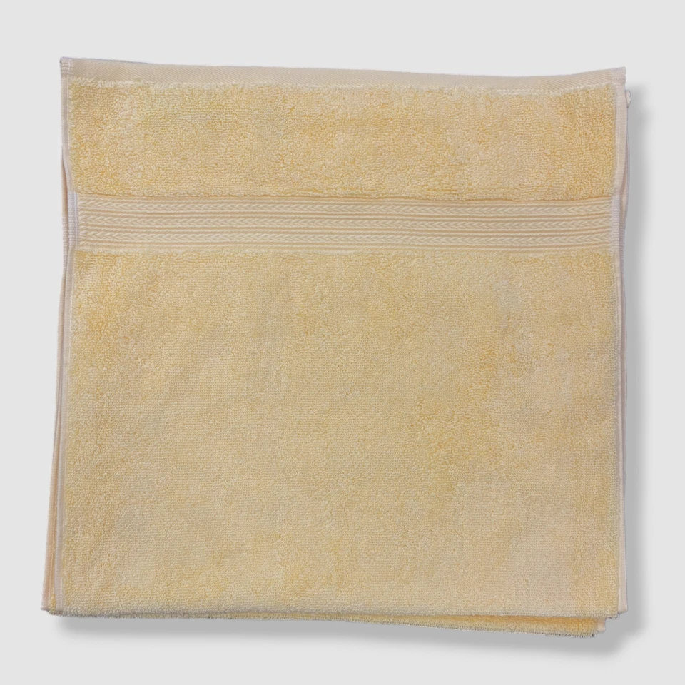 Juego de toallas de baño cassadecor amarillas exclusivas de $75 lisas 6 piezas Juego de toallas de baño Foto 4 de 4