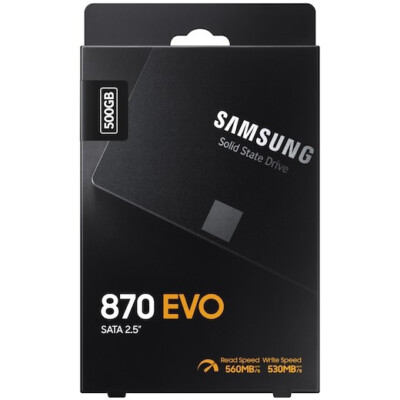Festplatte Interne 500GB SAMSUNG 870 EVO SSD 500 GB 2.5 Zoll SATA 3D