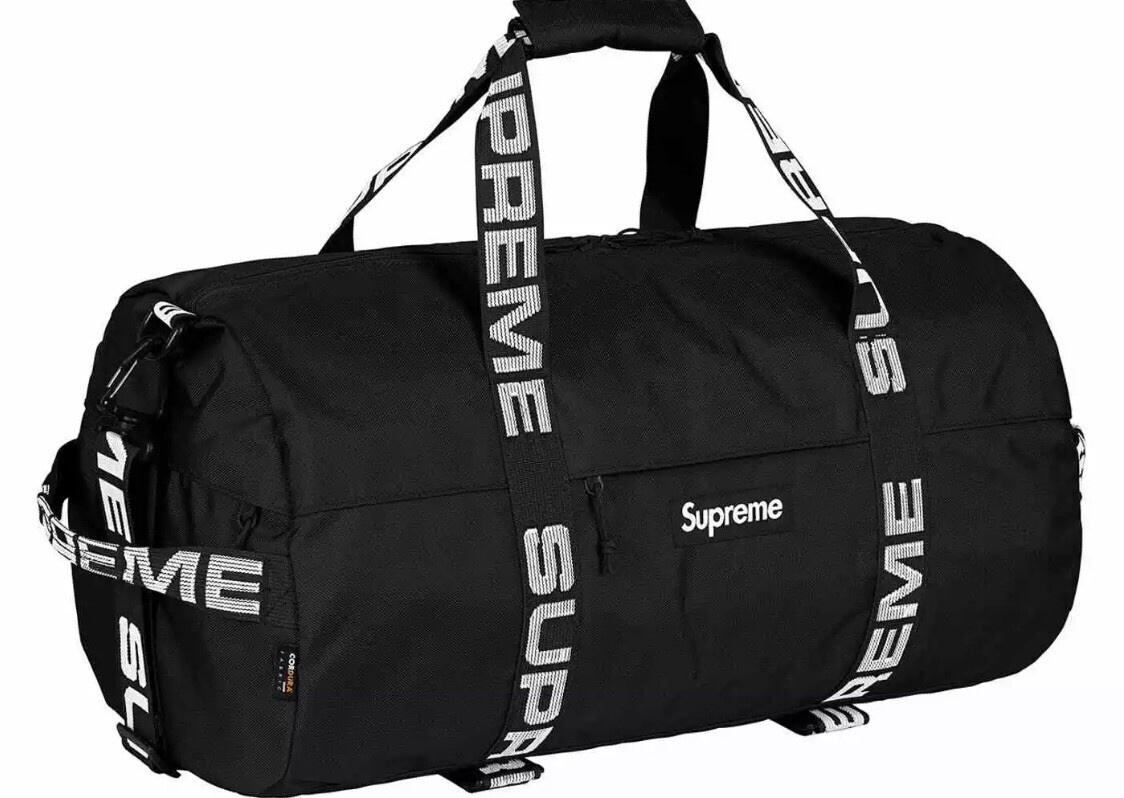 Supreme Large Duffle Bag SS18 Black Large Cordura Bag BRAND Supreme Large Duffle Bag SS18 Black Large Cordura Bag BRAND