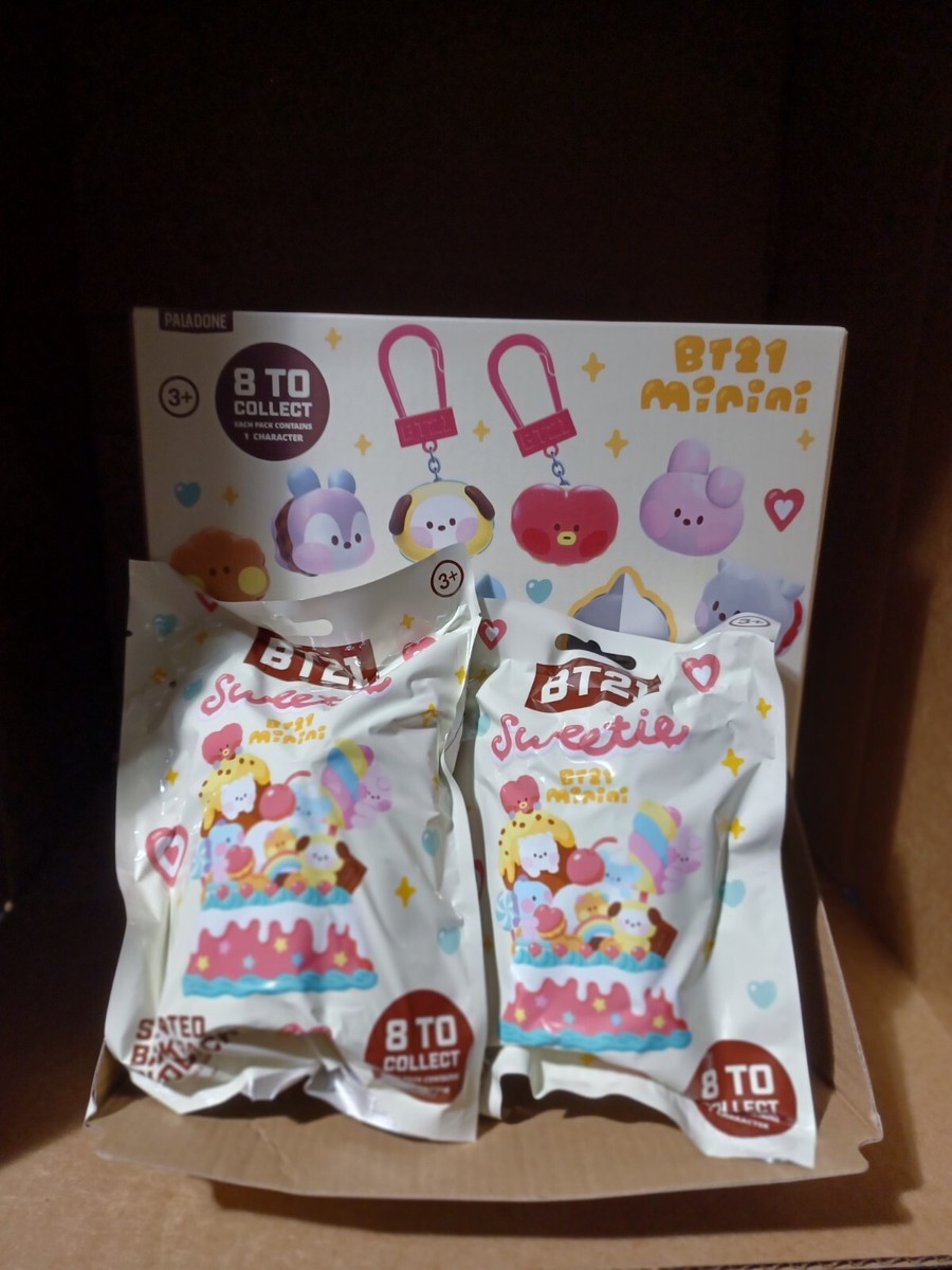 Case Of 24 Pieces BT21 Sweetie Backpack Buddies Mystery Blind Bags