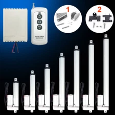 Electric Linear Actuator DC 12V 24V Waterproof 1200N+Wireless Controller+Bracket