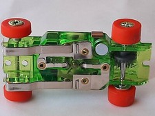 3 New Auto World LWB HO Slot Car Thunderjet 3 Chassis set Red Blue Green