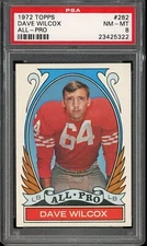 1972 Topps Football #282 Dave Wilcox All-Pro PSA 8