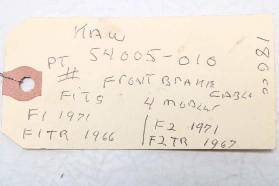 Kawasaki  F2/F2TR F1/F1TR late 60's early 70's 54005-010 Front Brake Cable - Image 4 of 4