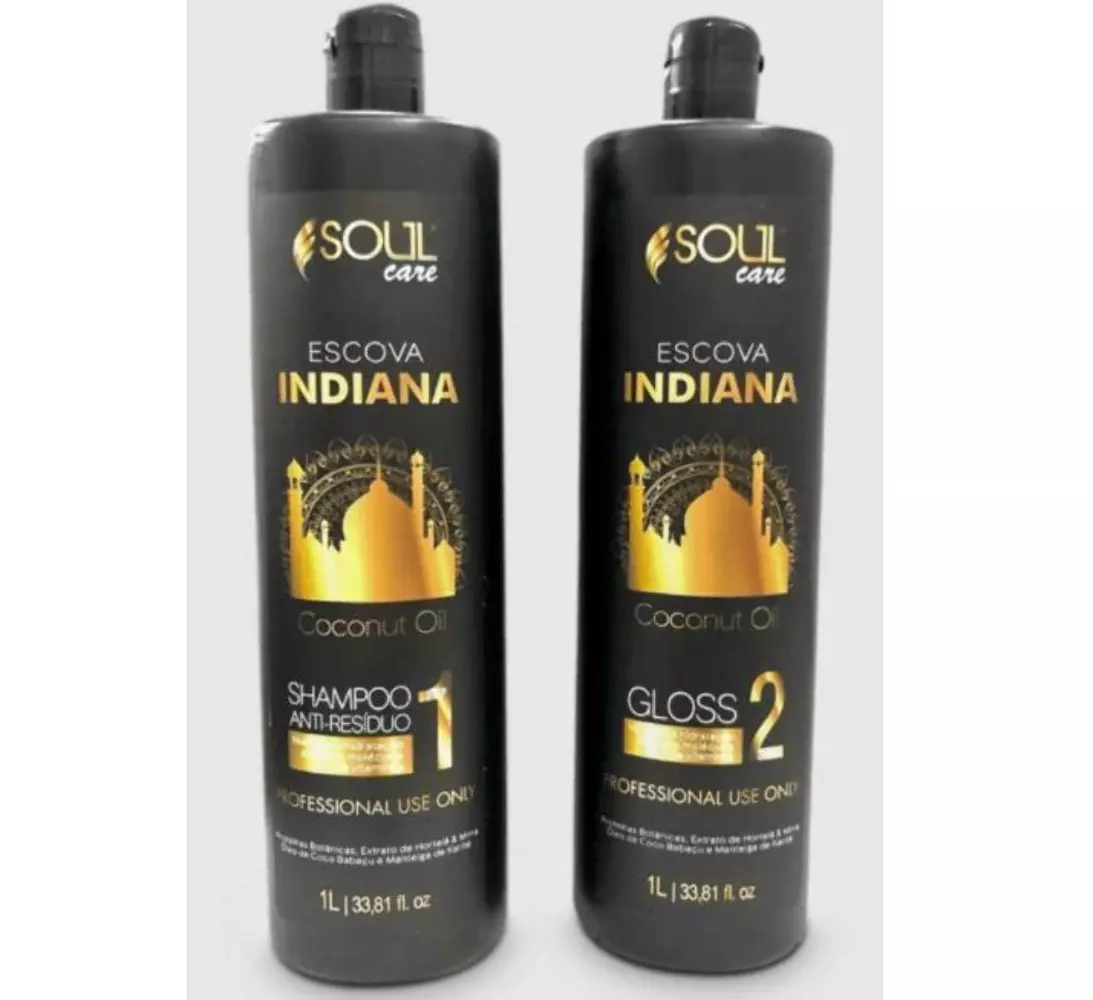 Indian Progressive Coconut Oil Hair Plastic Keratin Treatment Kit 2x1L Soul Ca