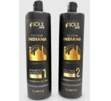 Indian Progressive Coconut Oil Hair Plastic Keratin Treatment Kit 2x1L - Soul Ca