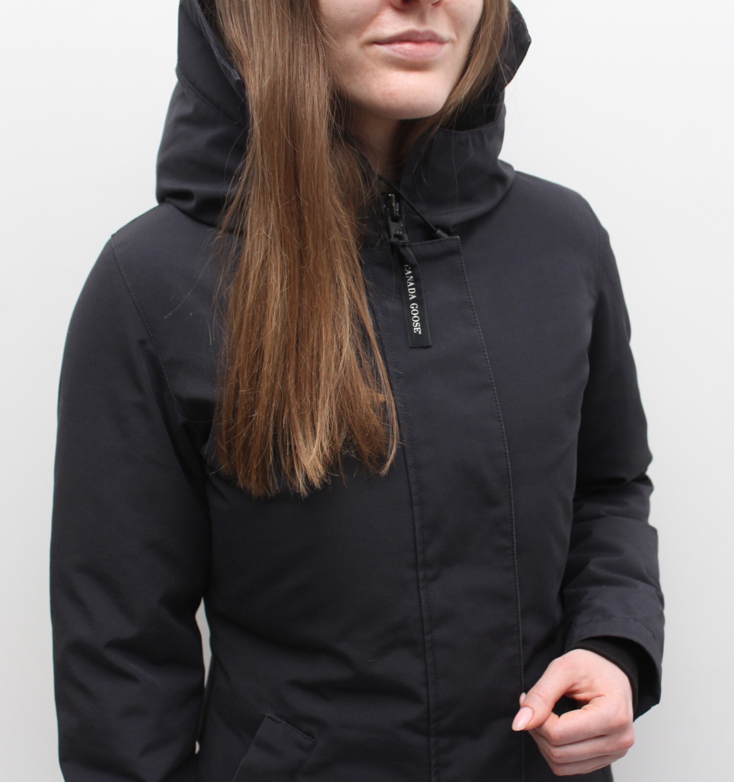 Women's CANADA GOOSE Victoria Parka Down Puffer Jacket Coat Navy Size XS image 5