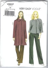 Vogue Sewing Pattern 8937, Jacket and Pants, Size 8 - 16, Uncut