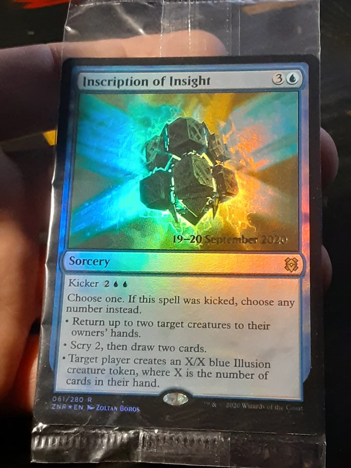 Inscription of Insight Prerelease FOIL x1 Unopened , ZR , MTG ,FREE SHIPPING - Image 2 of 4