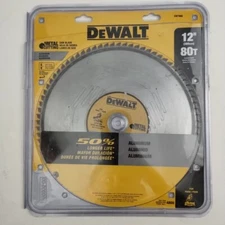 DeWalt 12” 80T Metal Cutting Aluminum Saw Blade 4800 Open Box DW7666