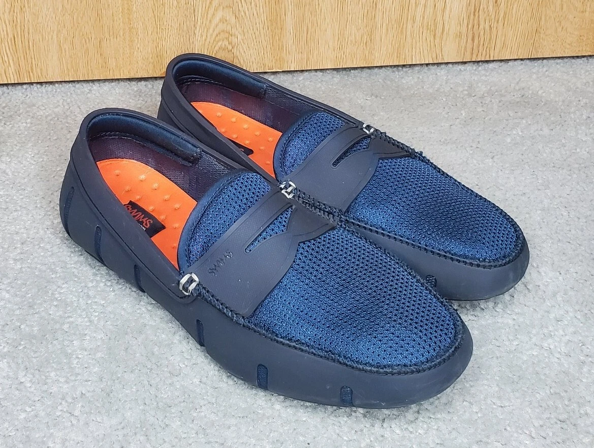 Swims Penny Loafers Mens Size 7 Shoes Blue Water Friendly Slip On Driver