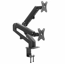 Mount-It! Dual Monitor Desk Mount w/ Gas Spring Arms | Fits 17"-32", Open Box