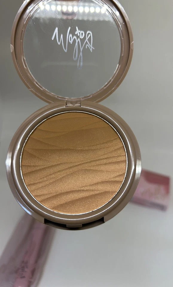 Mally Sunrise Sculpt Ombre Bronzer Shimmer Matte Deeper W/Full Face Powder Brush - Image 4 of 4