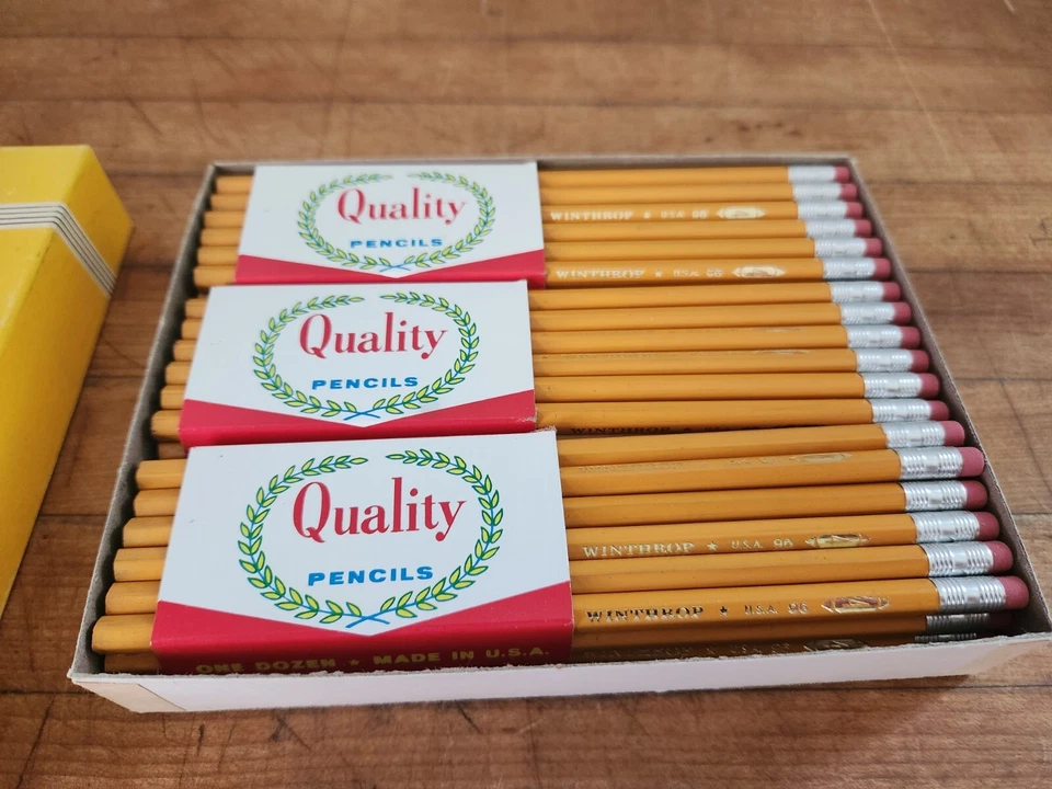 De colección Nº4 Winthrop-96 Bondexed Plomo Fino Nuevo de Lote Antiguo de 72 Foto 3 de 4