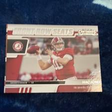 2021 Contenders Draft Picks Front Row Seat #15 Mac Jones Alabama/Patriots Miscut