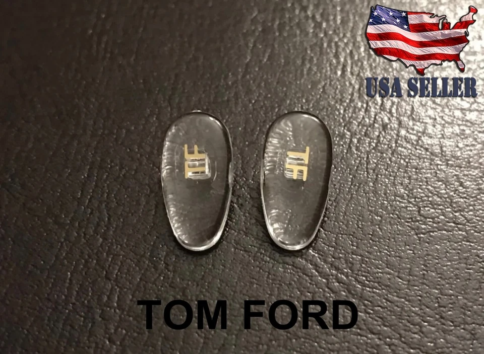 Almohadillas nasales a presión de repuesto de alta calidad para gafas Tom Ford doradas 1 par NUEVO Foto 2 de 4
