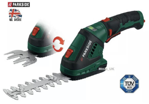 PARKSIDE - Cordless Electric Hedge Trimmer Shurb Topiary Lawn Edge Grass Shears - Picture 1 of 9