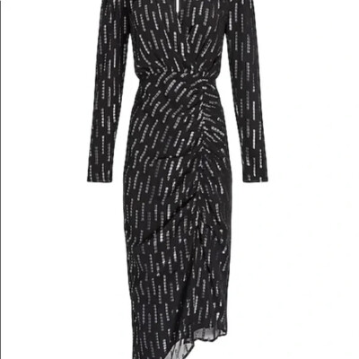 burgundy midi dress long sleeve Ulla Johnson Sofia Long Dress