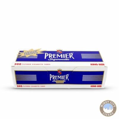 Premier Brown Filter Tip Cigarette Tube King Size Full Flavor Navy 5 Pack,  200ct