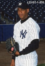 Adrian Hernandez - 2002 New York Yankees - 35mm color slide - LD107-1-531