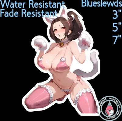 King of Fighter Mai Shiranui 3'' / 5'' / 7'' Waifu Lewd Anime Laptop Car Sticker