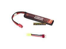 Evolution Li-Po Ultra Power 7.4V 1100mAh 20C - 40C Peak (mm 11.2x20x103) EA0141B