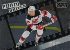 Jack Hughes 2023-24 O-Pee-Chee Platinum #PD-3 Photo Driven New Jersey Devils