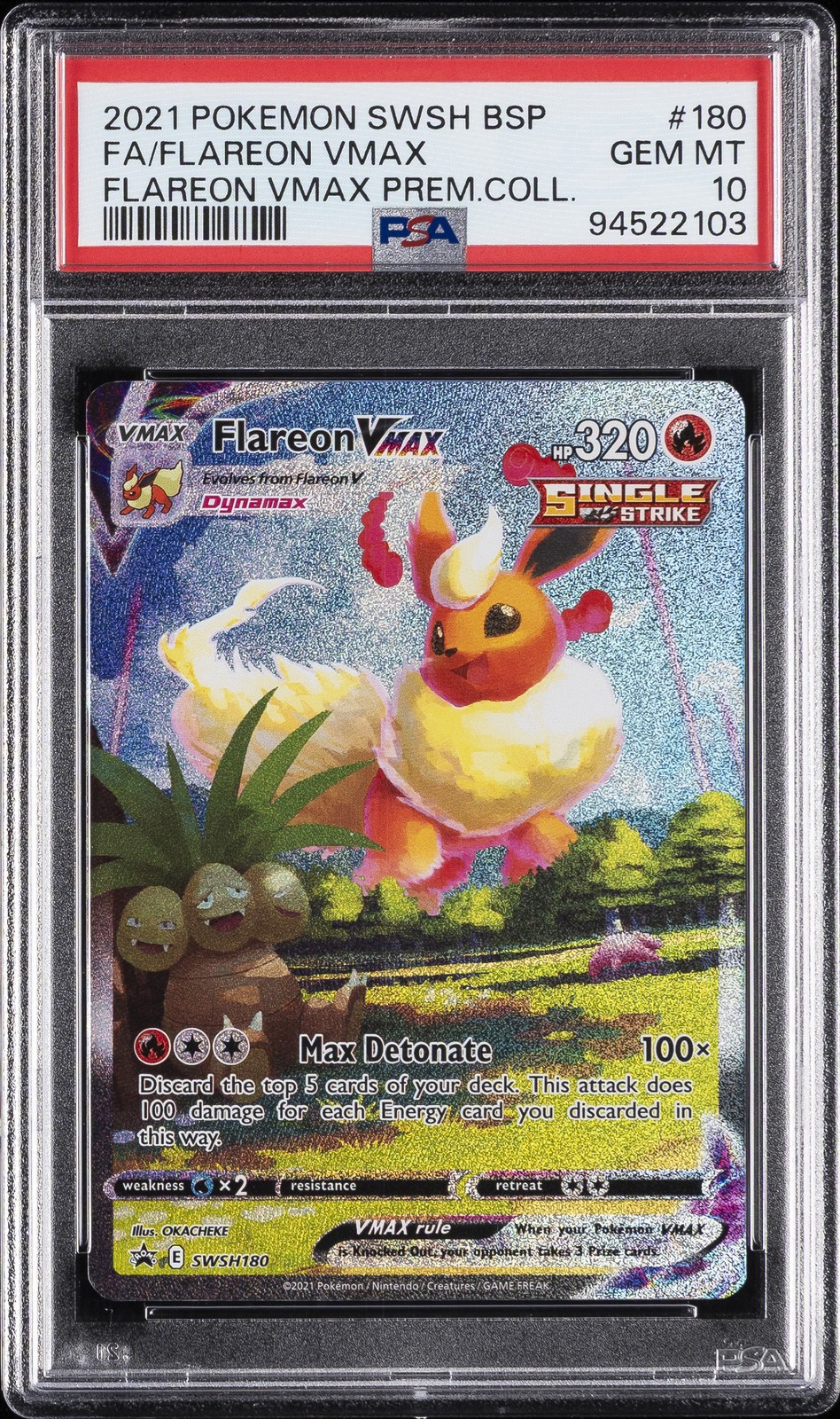 Flareon VMAX 2021 Sword & Shield: Black Star Promo #SWSH180