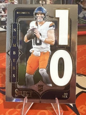 2024 Panini Select - Select Numbers Bo Nix #6 (RC)