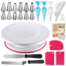 Kootek 71PCs Cake Decorating Kit, Baking Supplies Tools - Standard, Pink