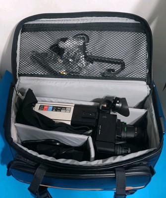 RCA CPR300 Solid State AF VHS Video Camcorder, Case, Charger Etc Powers ON  AS IS