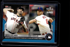 Justin Verlander, Zack Wheeler - 2022 MLB Topps Now #WSM-10 Blu 13/49 Parallelo