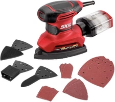 SKIL Corded Multi-Function Detail Sander w/ Dust Box 3 Attachments 12p Sheets US