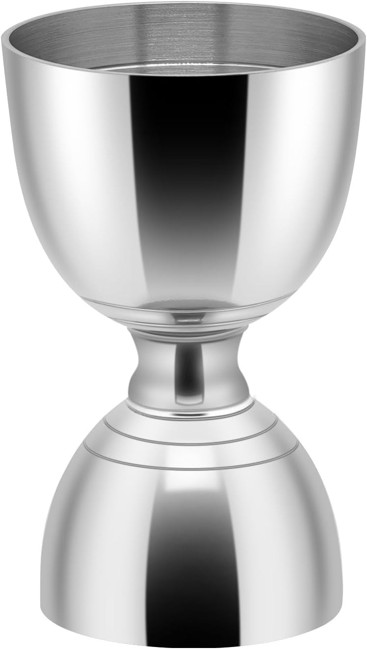 Premium Bell Jigger Stainless Steel Bar 0.5oz, 1oz, 1.5oz and 2oz, Silver