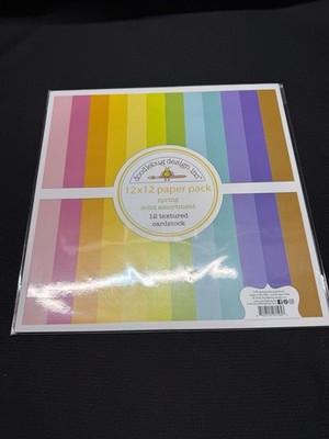 Doodlebug Design Inc 12  x 12  Paper Pack Spring Solid Assortment 