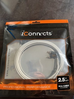 RCA Cable 2.5 meter (8.2 feet) iConnects Digital Audio Cable RCA Cable