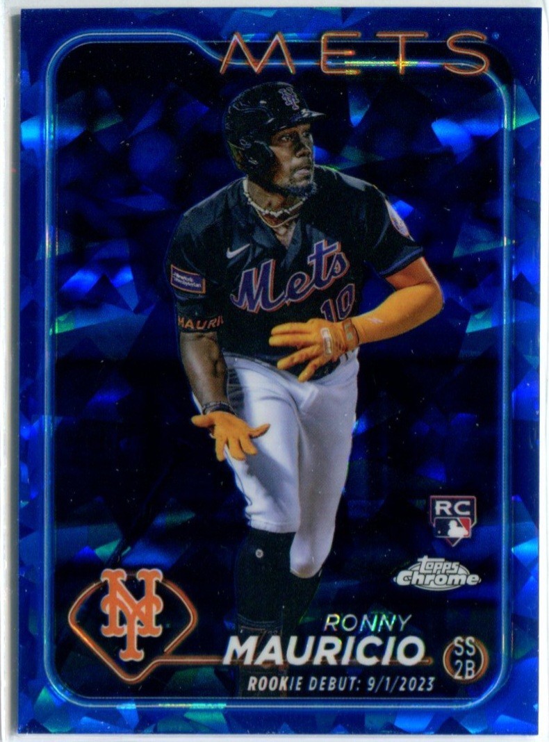 RONNY MAURICIO 2024 Topps Chrome Update SAPPHIRE RC Rookie #USCS157