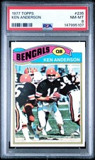 1977 Topps #235 - KEN ANDERSON - PSA 8 - NEAR MINT !!