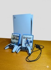 PlayStation 5 PS5 Disc Edition + 2 Controllers + 2 Games - Fully Working