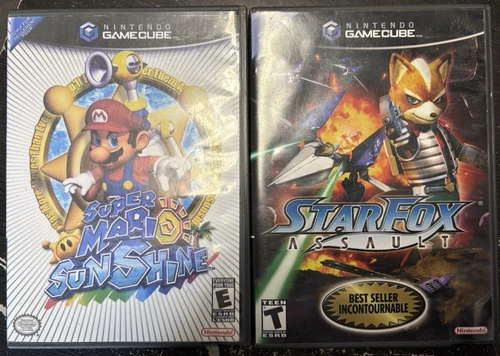 Nintendo GameCube Games, StarFox Assault & Super Mario Sunshine