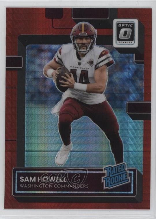 2022 Panini Donruss Optic Rated Rookie Red Hyper Prizm Sam Howell #205 0jm6