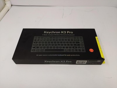 Keychron K3 Pro Wireless Custom Mechanical Keyboard, 75% Layout Qmk/via