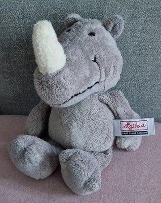 SIGIKID PLÜSCH NASHORN RHINO CA. 23 CM -- UNBESPIELT --
