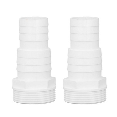2Pcs Multipurpose Pool Hose Nozzle Male Thread Pool Filter Hose Adapter