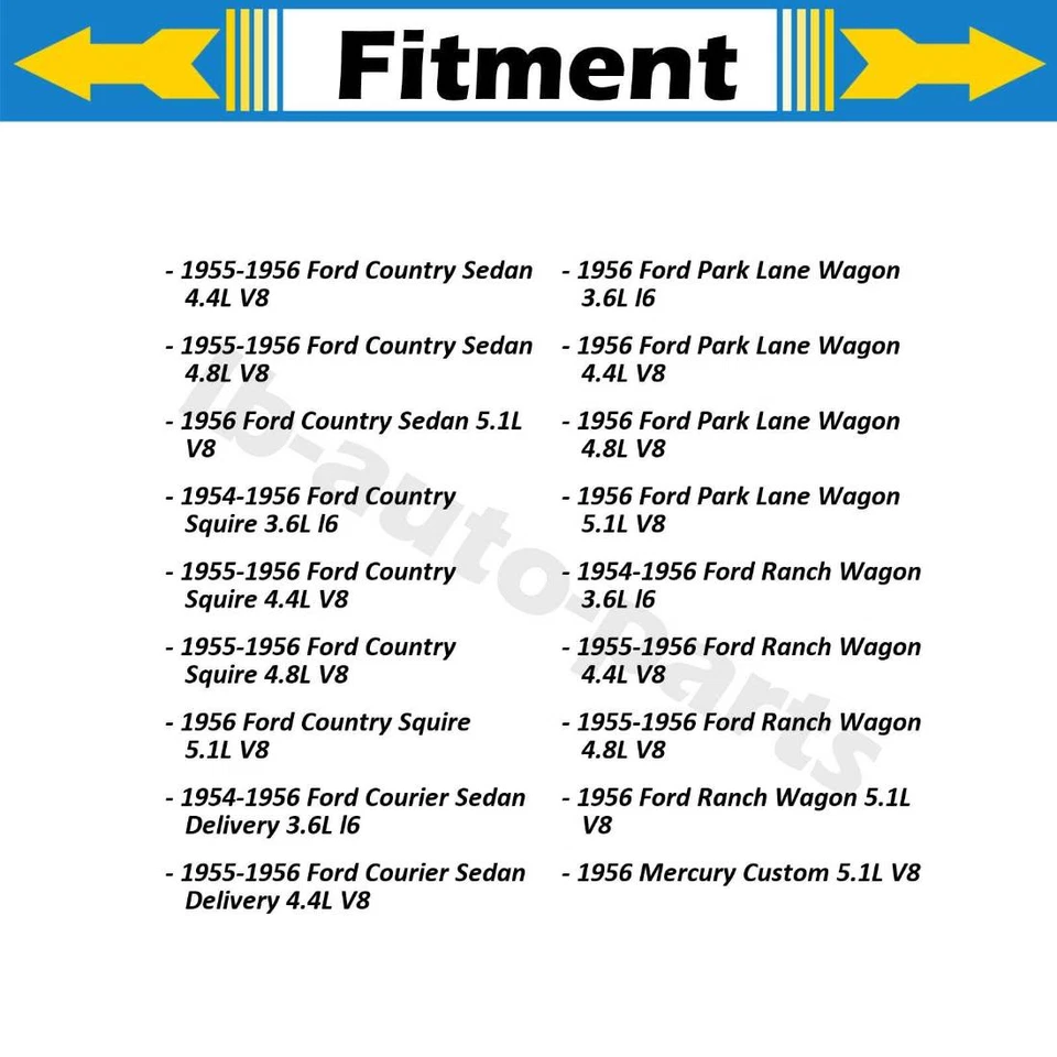 Mangueira de freio traseira Dorman 2x para 1955-1956 Ford Mainline 4.4L - Imagem 4 de 4