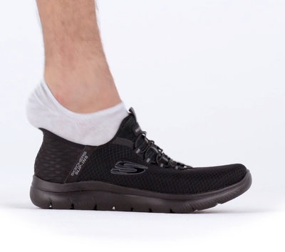 Skechers Shoe Slip Ins Men Wide Fit Black Comfort Casual  display picture 1