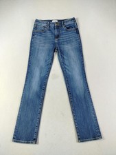 Driftwood Audrey Jeans Womens 26 Blue Mid Rise Straight Stretch Denim Classic