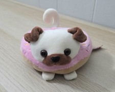 RARE Douglas Plush Donut Pug Dog Pink Cuddle Toys Stuffed Animal HTF Cute Little